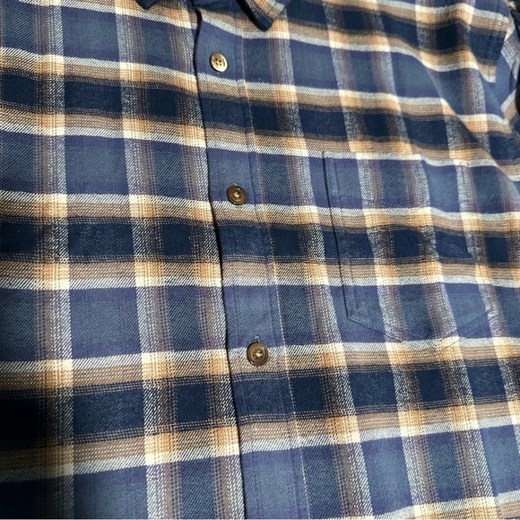 Rails Sussex Mustang Harvest Oat Button Up Shirt Long Sleeve XL Blue Brown NWT - Picture 3 of 10
